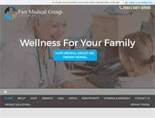 Tablet Screenshot of farrmedicalgroup.com